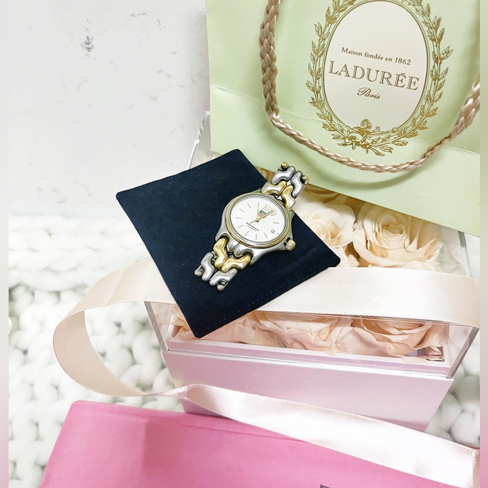 Authentic TAG Heuer Silver & Gold Swiss Made S05.013 S.S Womens Watch - Picture 9 of 11